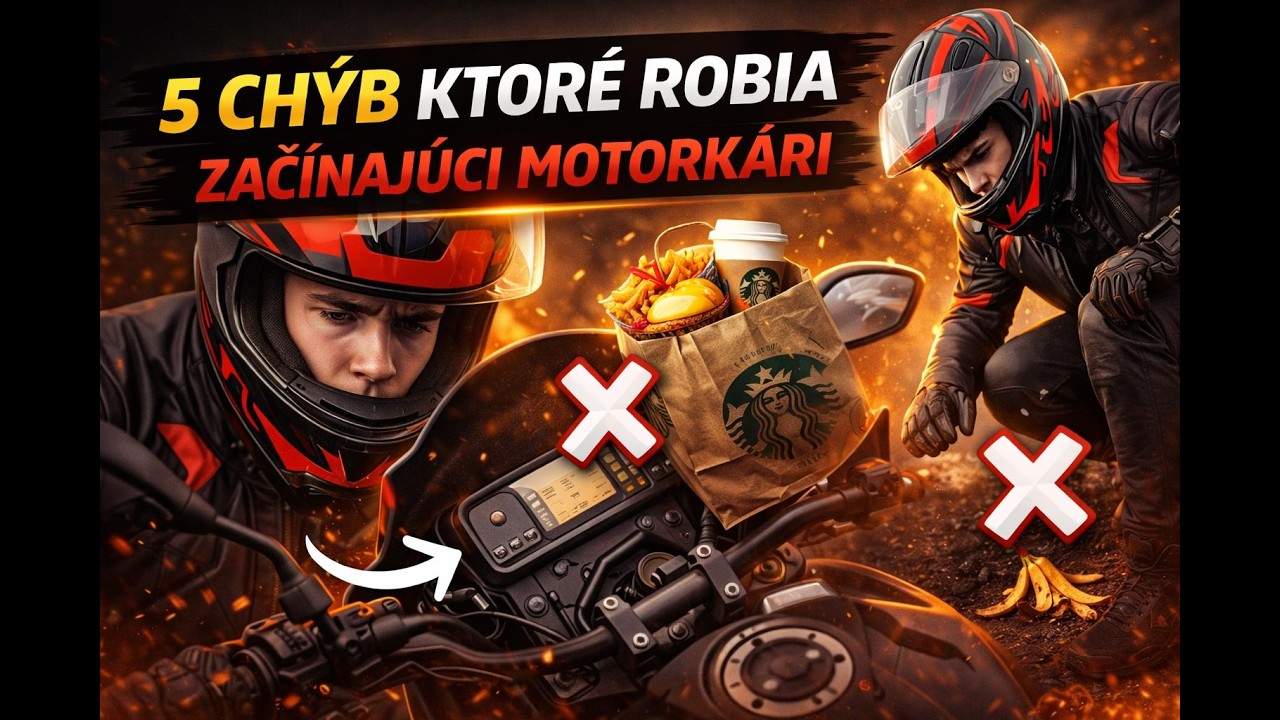 Týchto 5 chýb robia začínajúci motorkári - a ako sa im vyhnúť!