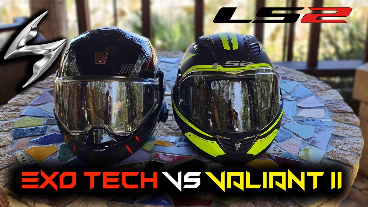 Scorpion Exo Tech & LS2 Valiant II - Best modular helmets Flip Back