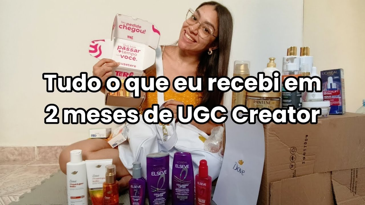 Tudo o que eu RECEBI em 2 MESES trabalhando como UGC CREATOR 