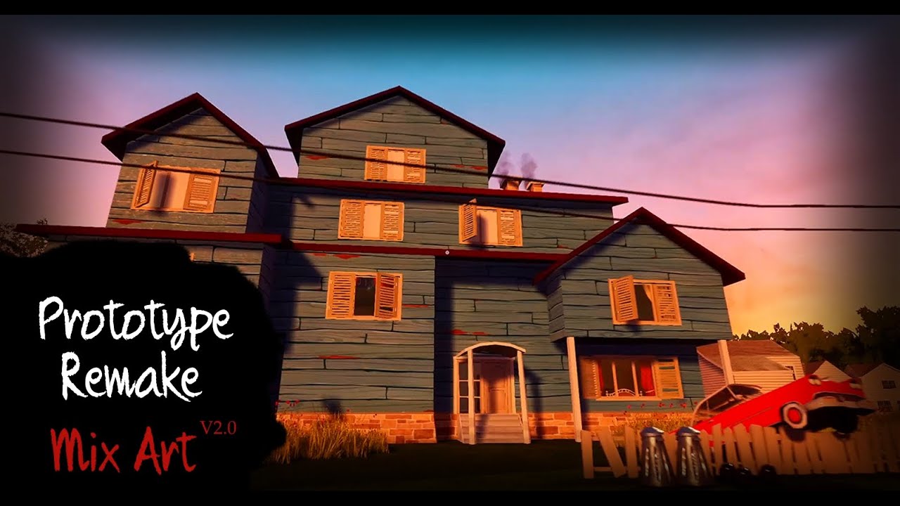 Prototype Remake Mix Art V2.0 | Hello Neighbor Mod Gameplay