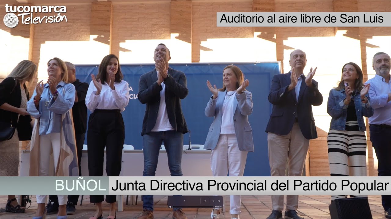 Vídeo: el auditorio al aire libre de San Luis de Buñol acoge la Junta Provincial del Partido Popular