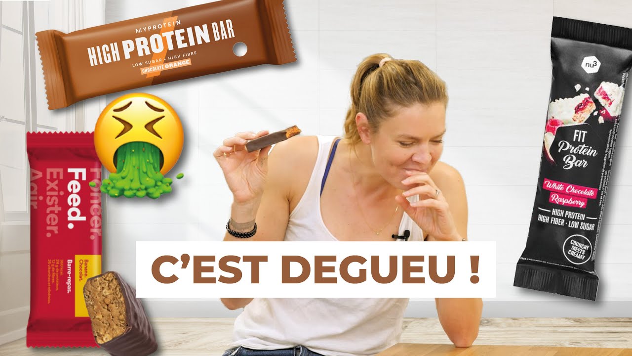 JE TESTE LES BARRES PROT&Eacute;IN&Eacute;ES ! Crash Test #1 : Myprotein, Nu3, Feed, Special K...