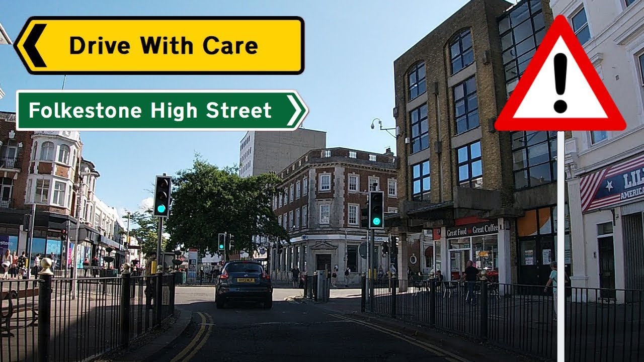 Driving Folkestone High Street