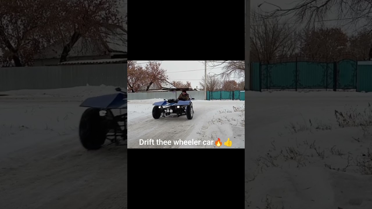 three wheeler car drift show.🔥👍