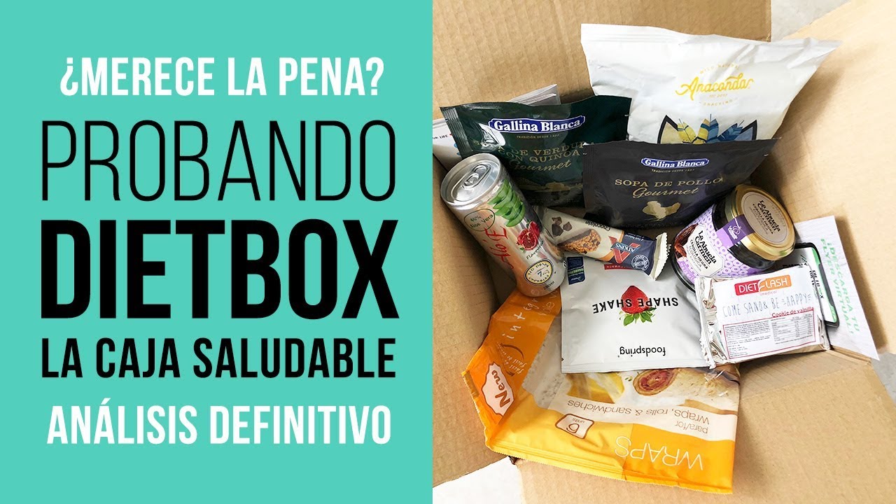 Probando la caja mensual de DietBox con productos saludables