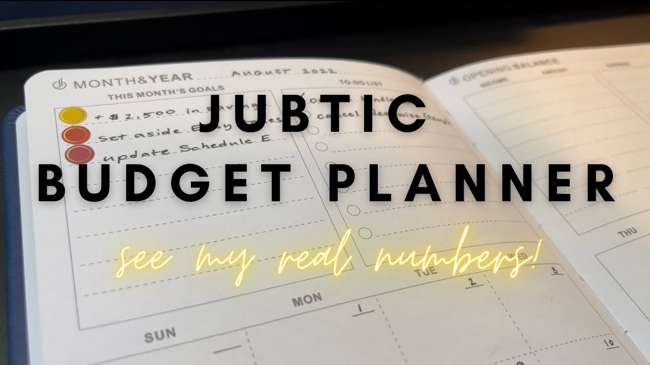 see how much I spend 😅| Jubtic budget planner flip through, pen test, update, honest review