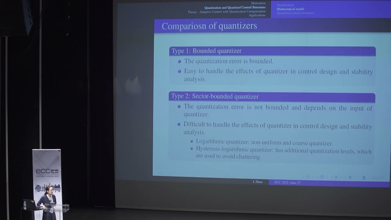 Adaptive Control with Quantization