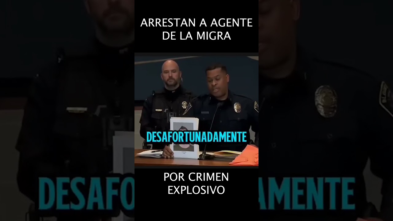 🚨 &iexcl;ARRESTAN AGENTE  DE ICE por cargos explosivos!