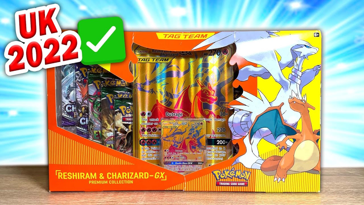 When can you buy the Reshiram and Charizard GX box in the UK?