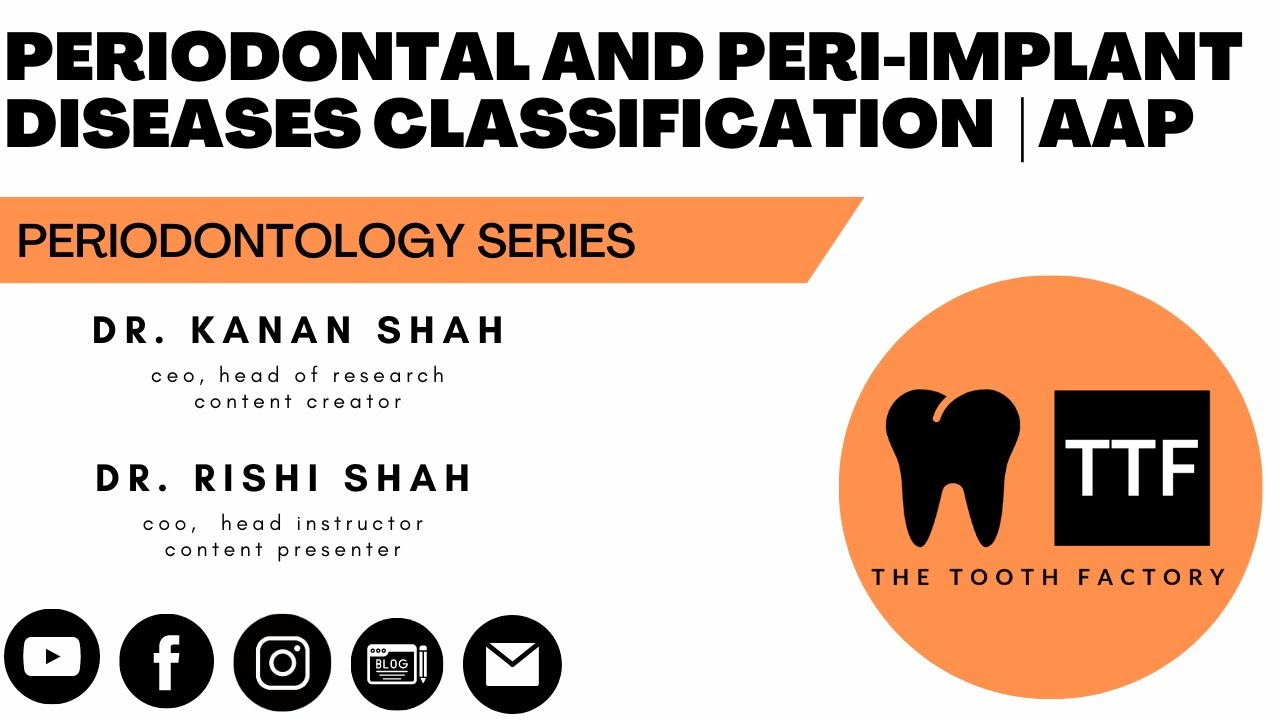 AAP Classification of Periodontal and Peri-implant Diseases and Conditions 2018