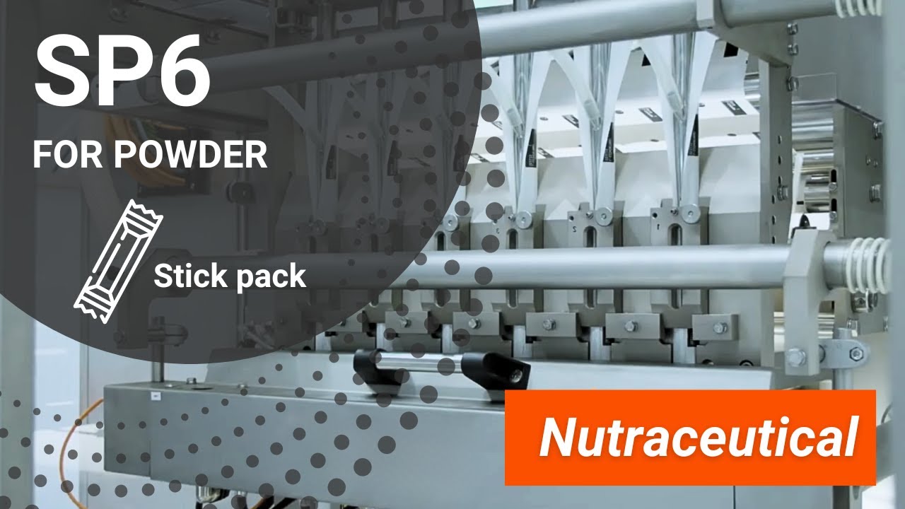 SP6 PACKAGING MACHINE for Powdered Nutritional products in Stick Pack format | INVpack