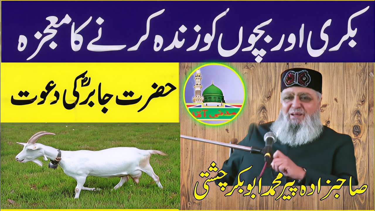 Hazrat e Jabir r.a Ki Dawat -2 Bacho Ko Zinda Karne Ka Waqia.| Allama Pir Mohammad Abu Bakar Chishti