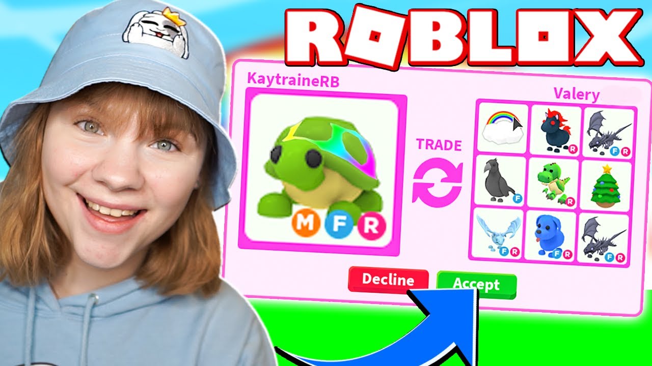 Laver *MEGA NEON TURTLE* og TRADER DEN! | Dansk Roblox: Adopt Me med Kaytraine