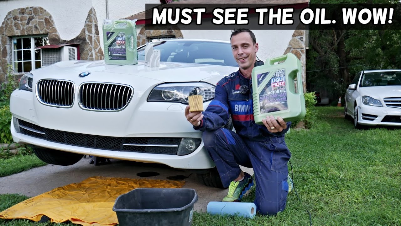 HOW TO CHANGE ENGINE OIL ON BMW F10 F11 F07 528I 528XI 520I