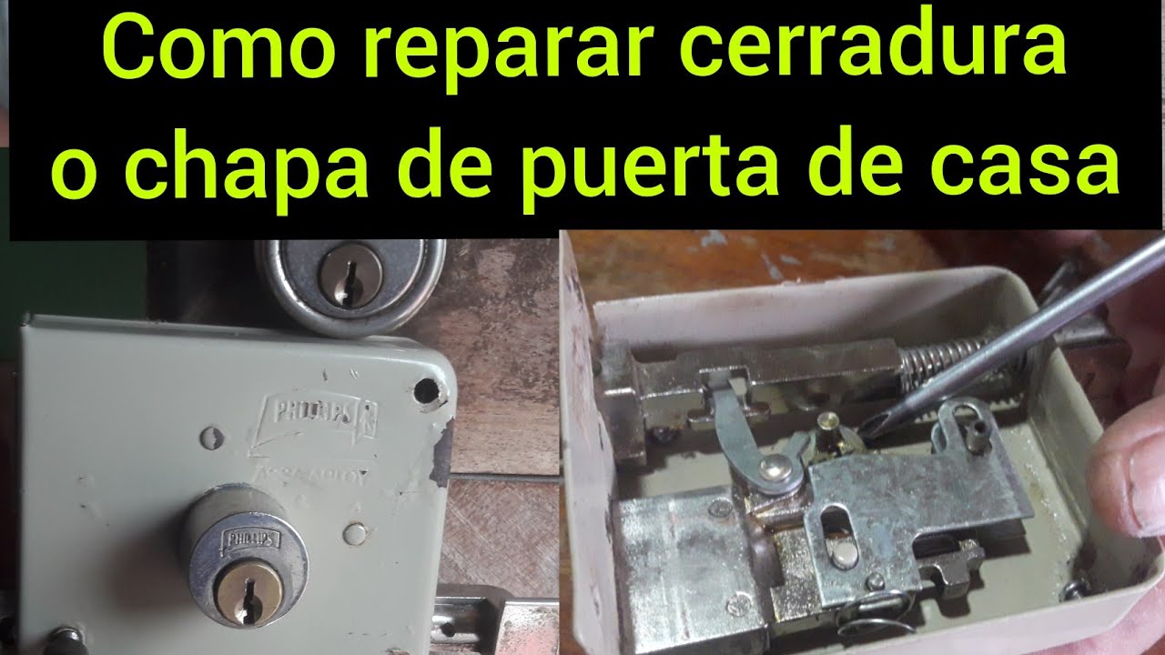 CÓMO REPARAR CERRADURA O CHAPA DE PUERTA DE CASA QUE NO GIRA LA LLAVE #CERRADURA #LLAVE #CERRAJERO