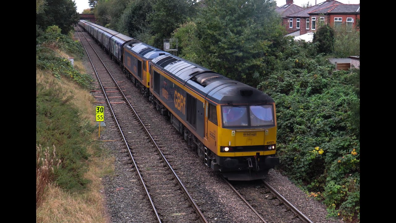 *2400T + Struggling Start* GBRf Class 60 No's 60021 & 60002 on 6E17 on 23.10.21 - HD
