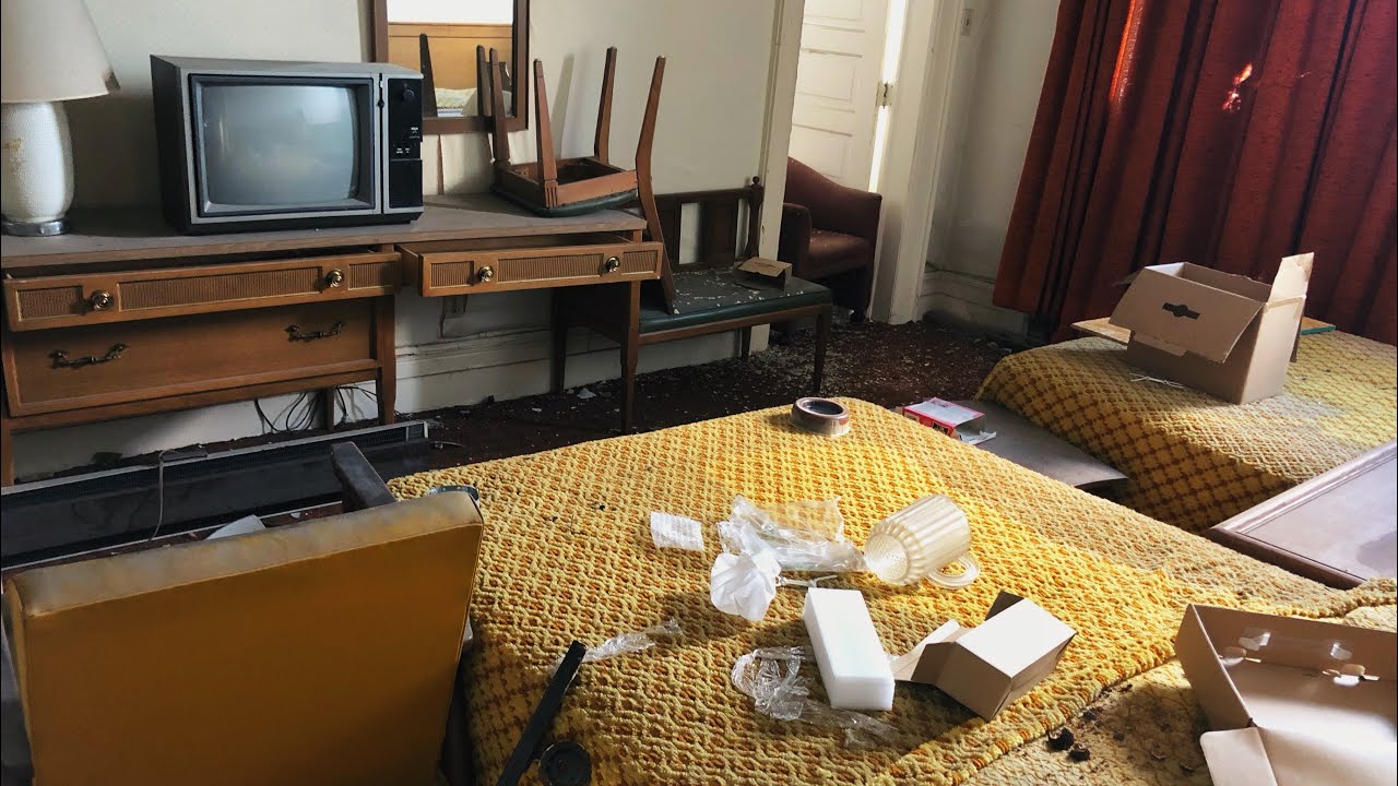 ABANDONED Untouched Hotel EVERYTHING Still Inside - WITH POWER !