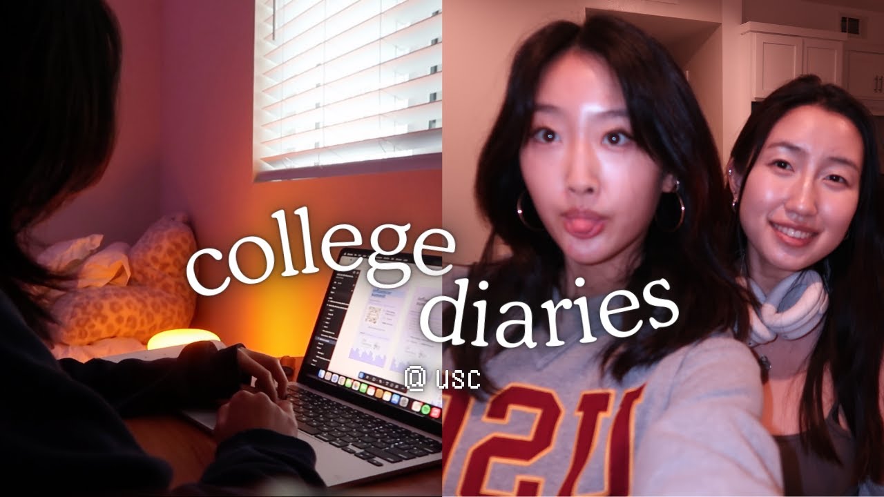 college diaries ༄ getting out of a slump ☁︎ cooking, cozy room tour, chores, work & classes