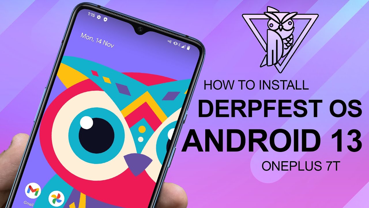 Как легко установить DerpFest OS 13 на OnePlus 7T | Android 13 OnePlus 7T