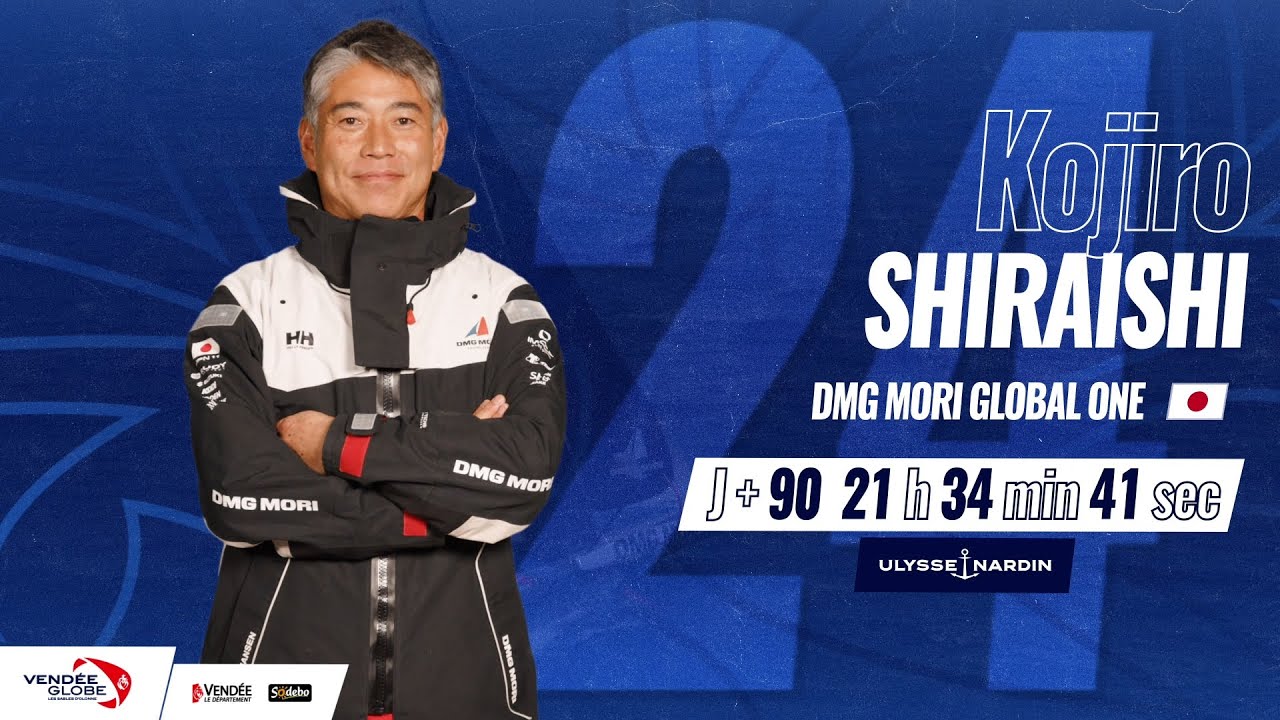 Vendée Globe 2024 Course complète de Kōjirō Shiraishi