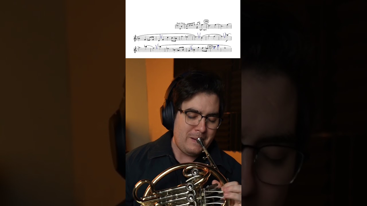 The High D in Alpine Symphony is nothing compared to the other secret high note #frenchhorn #music