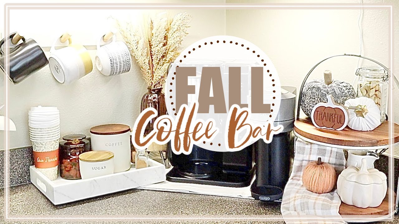 FALL COFFEE BAR 2021 | FALL TIERED TRAY IDEAS 2021