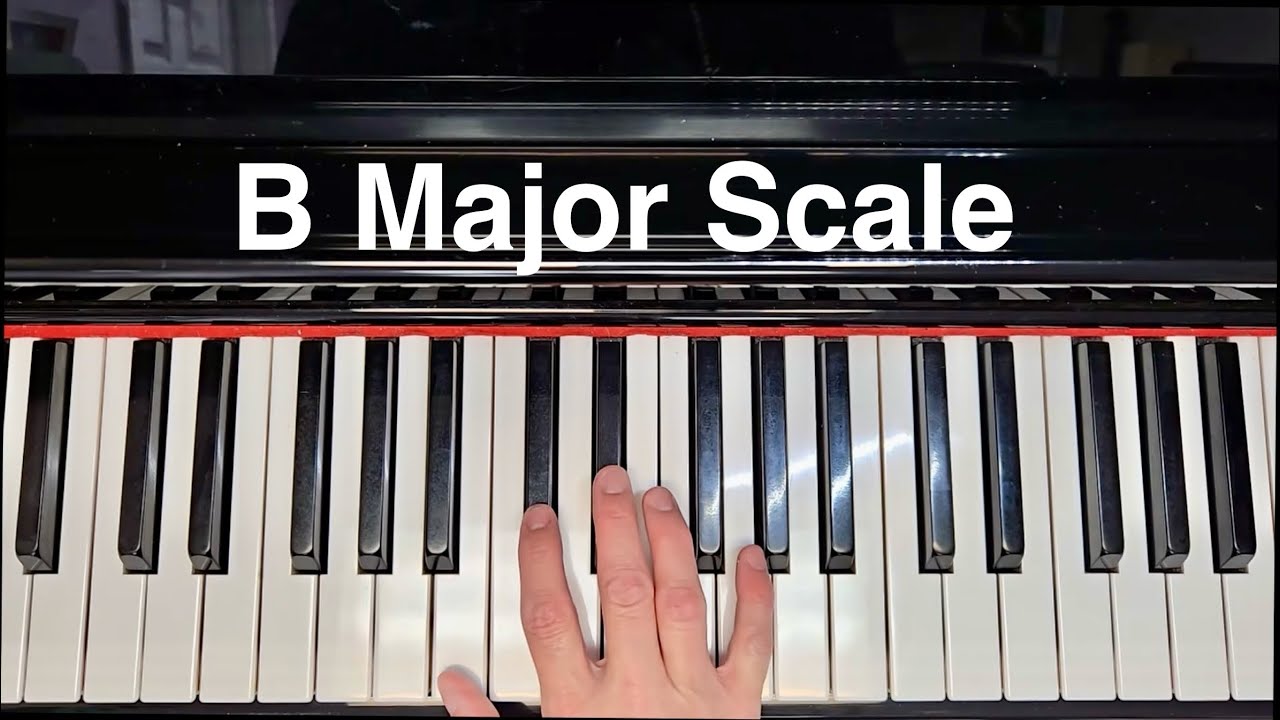 B Major Scale Piano 🎹 #easypiano #pianoscales 