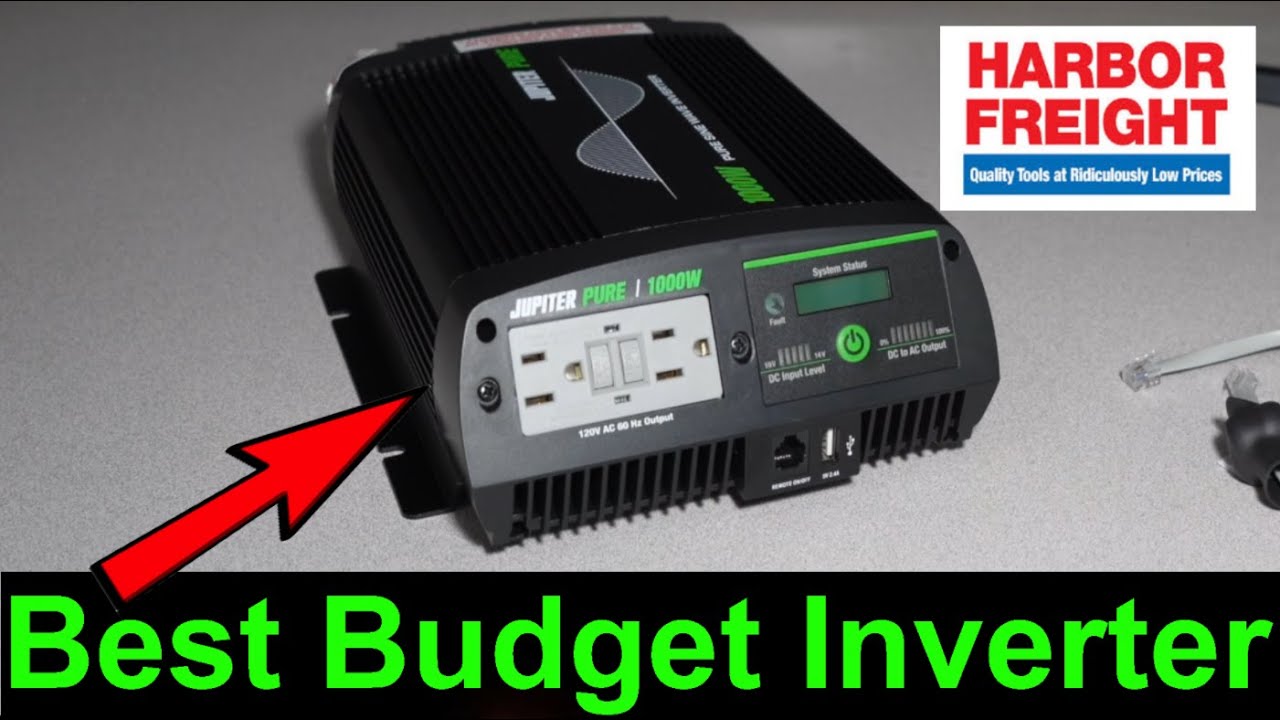 Best Budget Inverter Camping Rv Jobsite JUPITER PURE 1000 Watt Continuous 2000 Watt Peak Pure Sine
