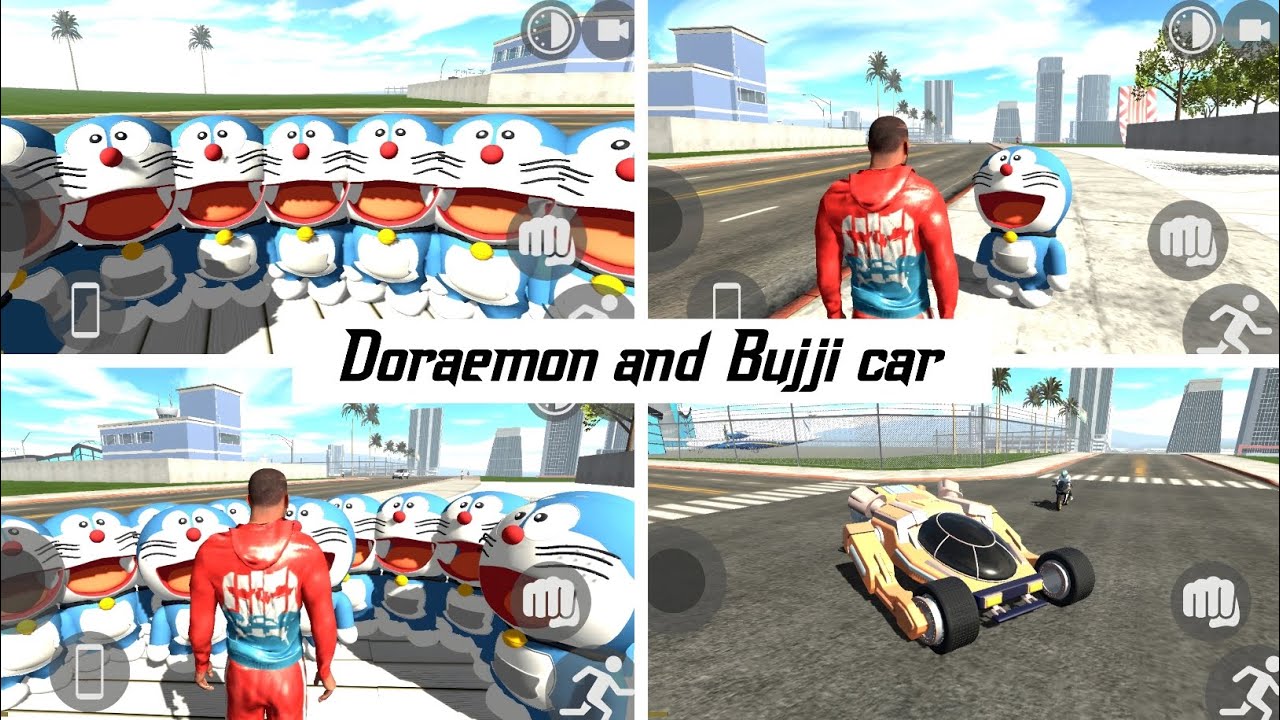 Doraemon and Bujji car kaise add kare | Indian bikes driving 3D #mk_creation98 