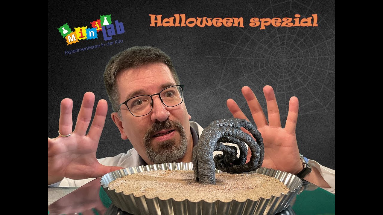Die schwarzen Sandwürmer |MiniLab | Experimente für Kinder | Halloween