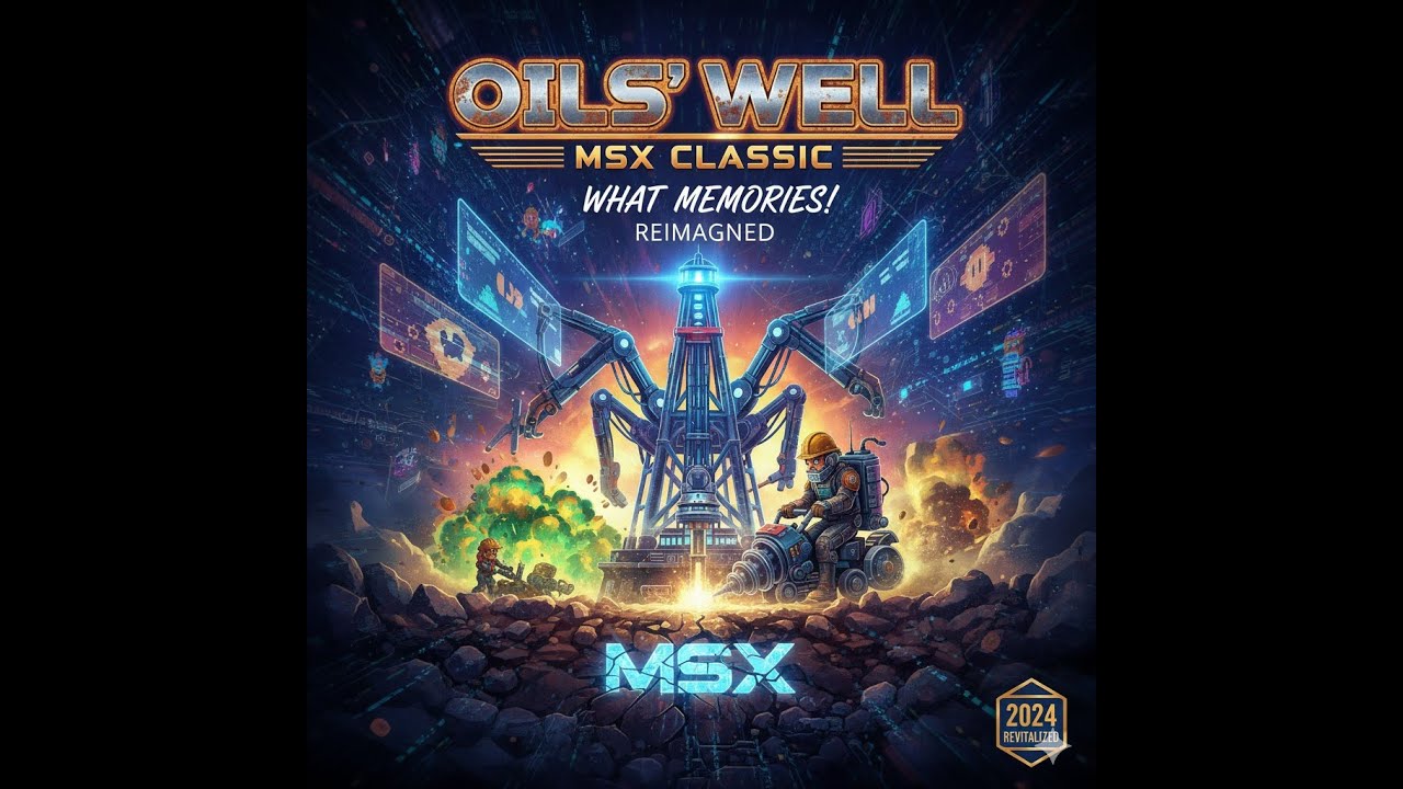 لعبة حفار البترول لحاسبات صخر Oils' Well -  MSX ☢- ما اروع الذكريات
