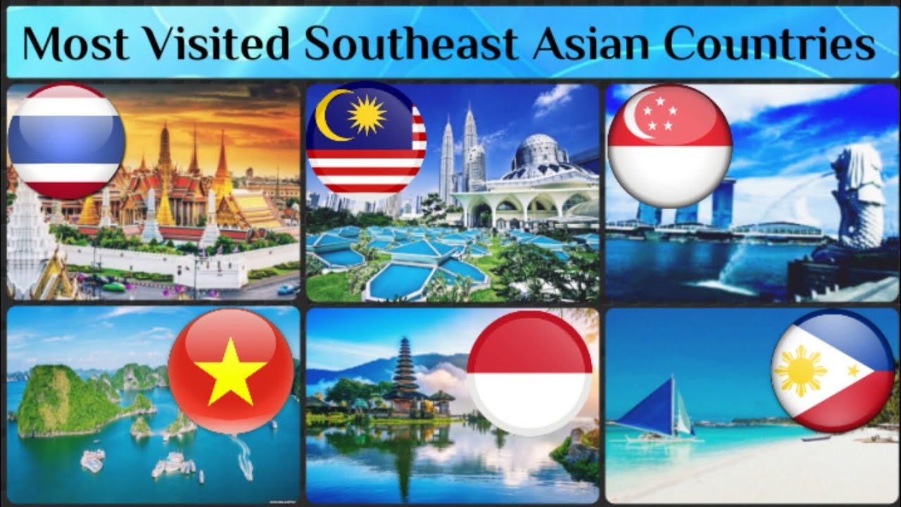 Most Visited ASEAN (Southeast Asian) Countries by International Tourist Arrivals