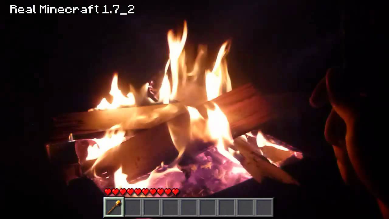 Real Life Minecraft - BACKYARD FIRE!