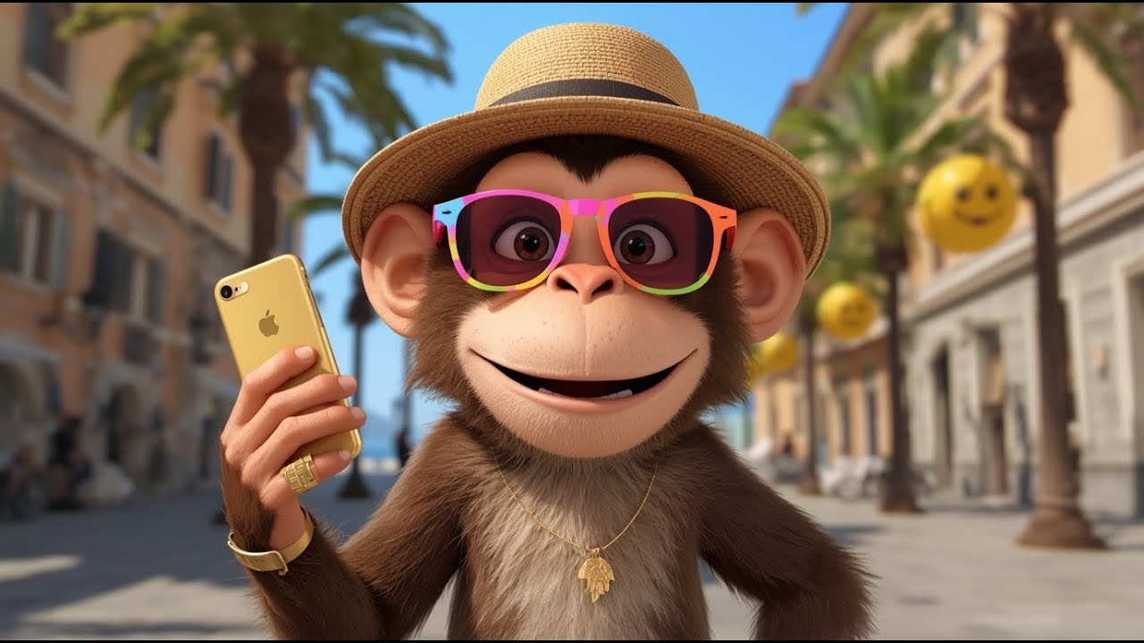 🐵🎶 Chu Chu Ua – La scimmietta dispettosa sulla spiaggia!  🏖️☀️