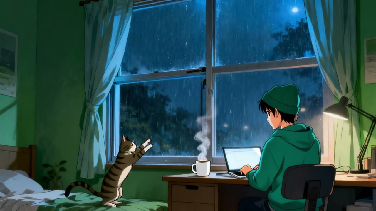 lluvia y lofi ✨ atmósfera cozy para desconectar