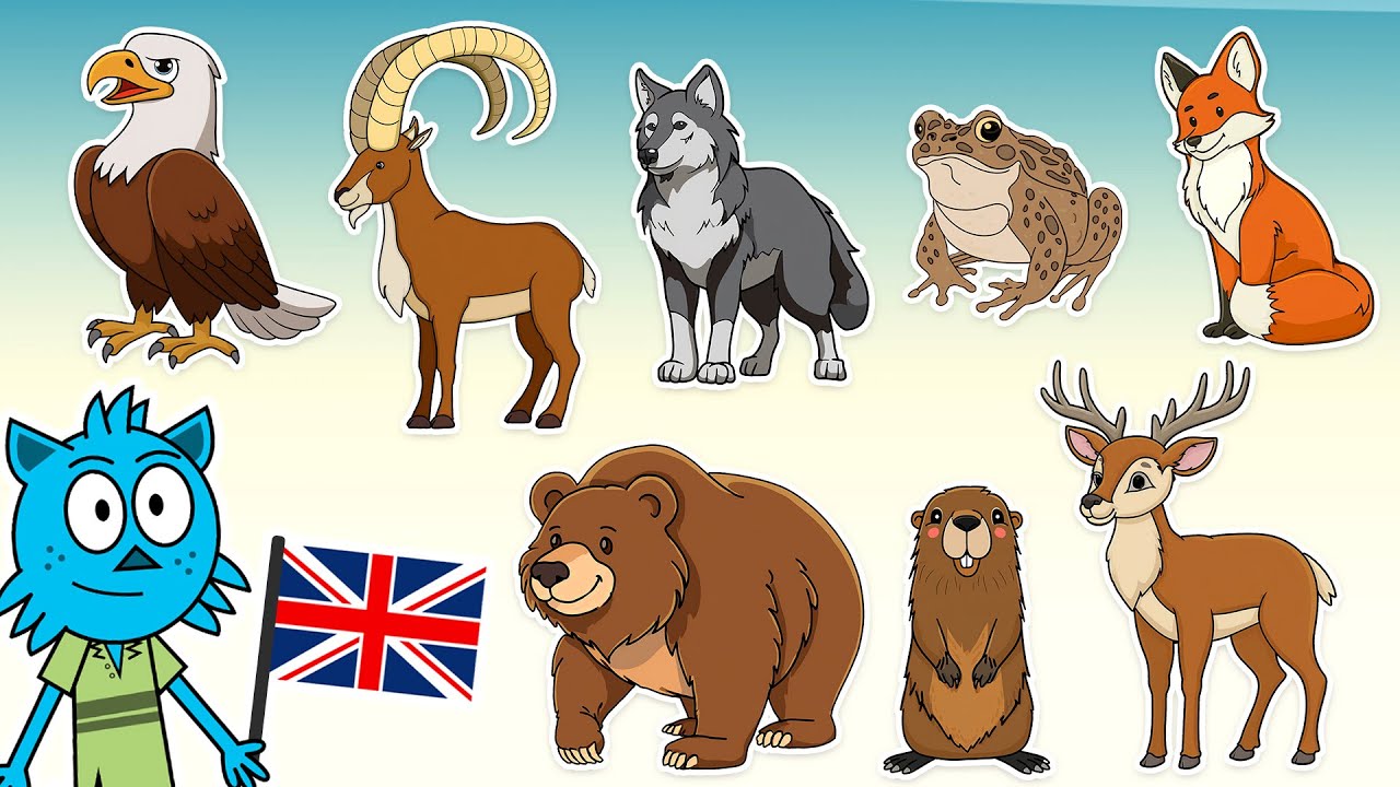 ⛰️ The Mountain Animals🐻🦊 | Videos for children with sounds!
