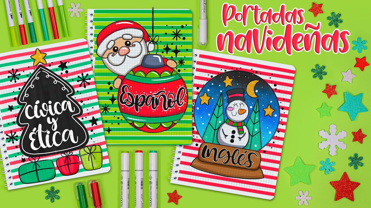 Cómo hacer PORTADAS NAVIDEÑAS BONITAS