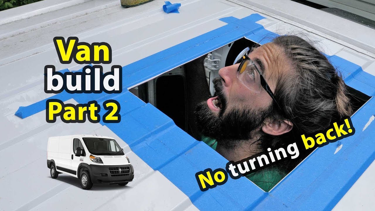 Cutting a Hole in Alex's Van | Solar, Fridge, Inverter & Roof Fan Install!