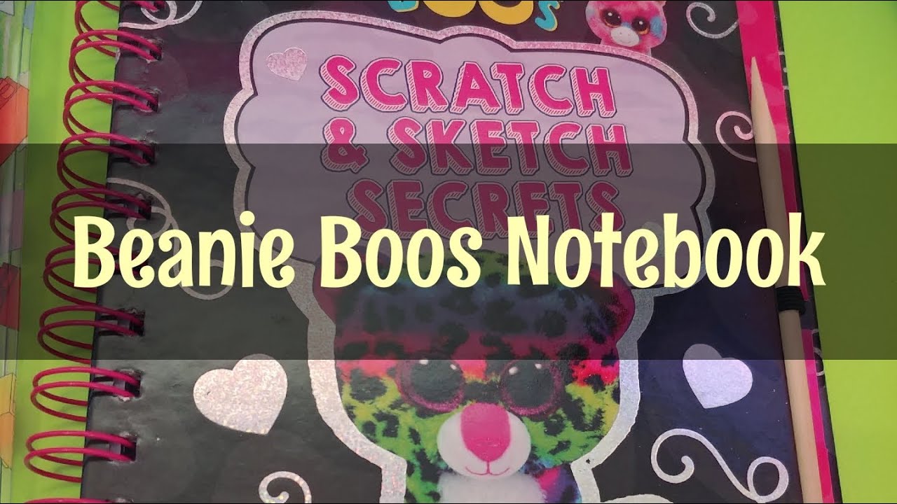 Beanie Boos Scratch and Sketch Notebook 