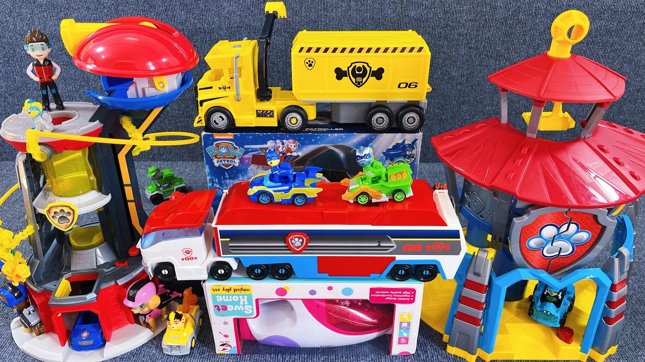 15 Minutes Satisfying with Unboxing Paw Patrol Watchtower and Rescue Playset ASMR | Review Toys