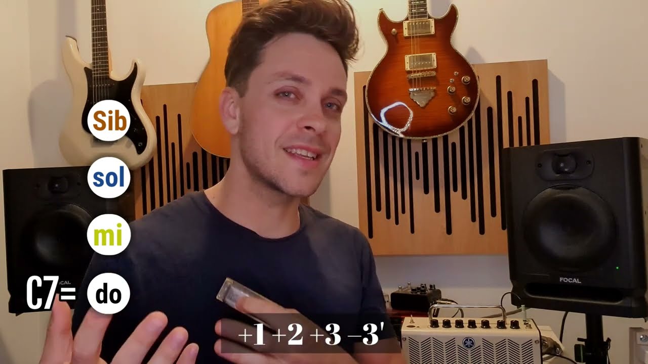 Grille de blues - Faire sonner les arpèges à l'harmonica sur la grille de blues