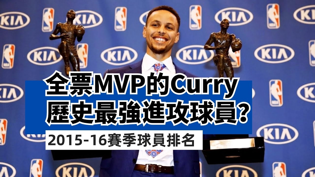 全票MVP賽季的Stephen Curry是歷史最強進攻球員嗎？2015-16賽季球員排名！