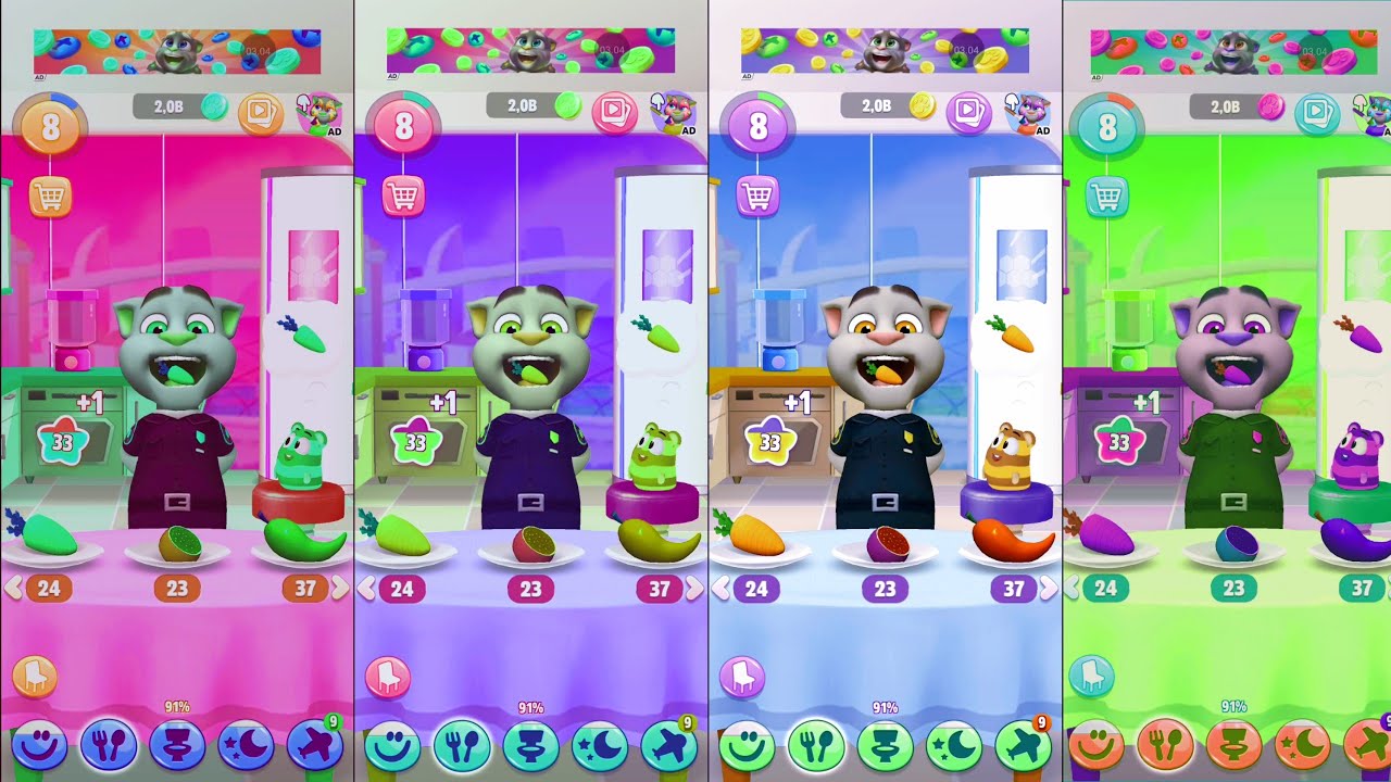 Talking Tom 2 против My Talking Tom 2: лучшие смешные моменты (эпизод 58)