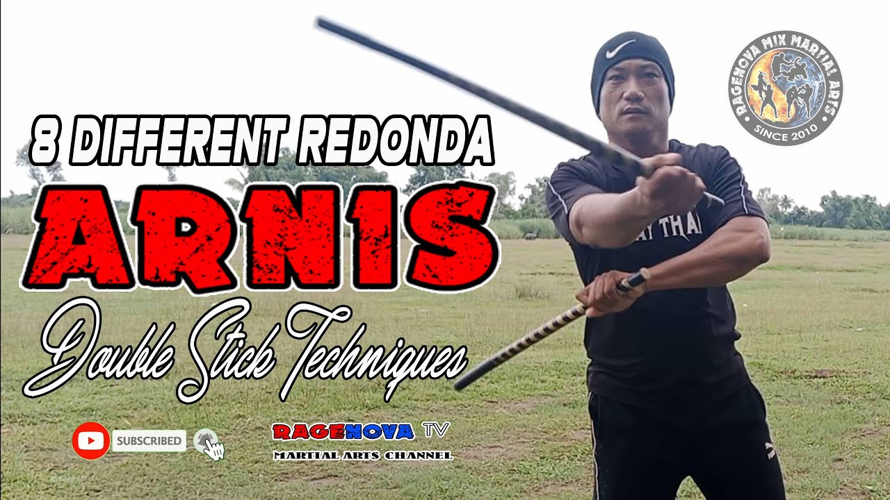 8 DIFFERENT REDONDA I Arnis Double Stick Techniques