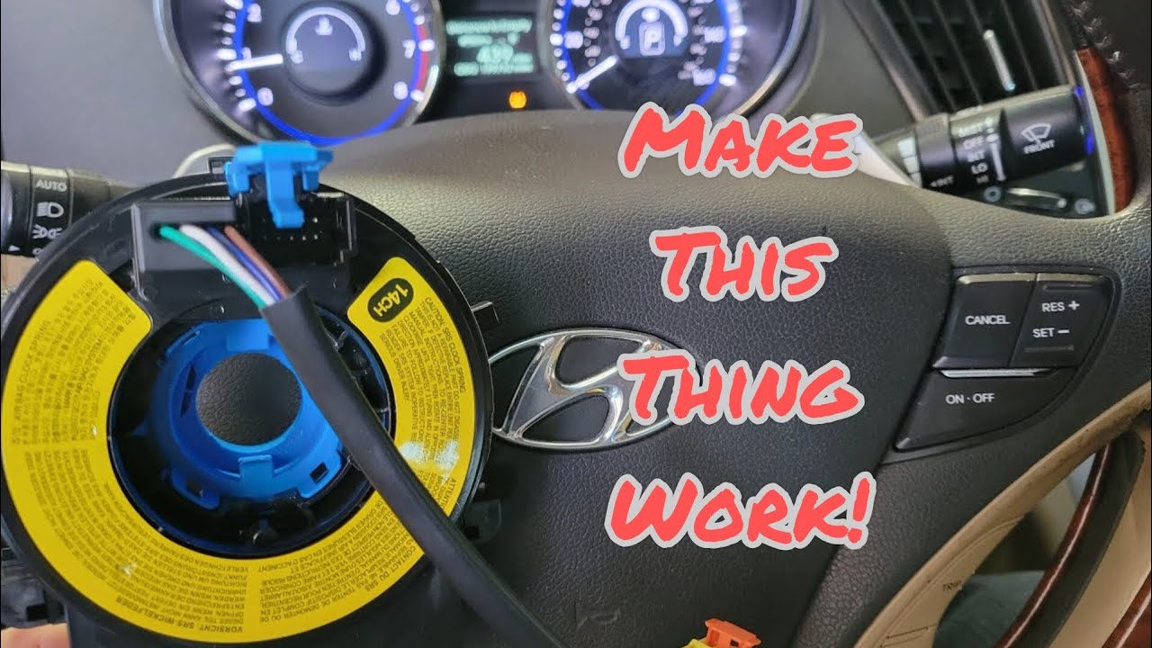 Hyundai Sonata /Elantra Horn &  steering wheel controls not working.  Fix.