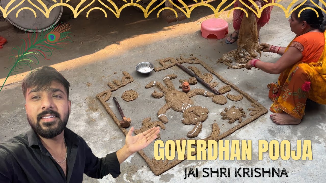 Goverdhan Puja or bhandara ☘️🦚| Full Vlog || lucky Sharma vlog 