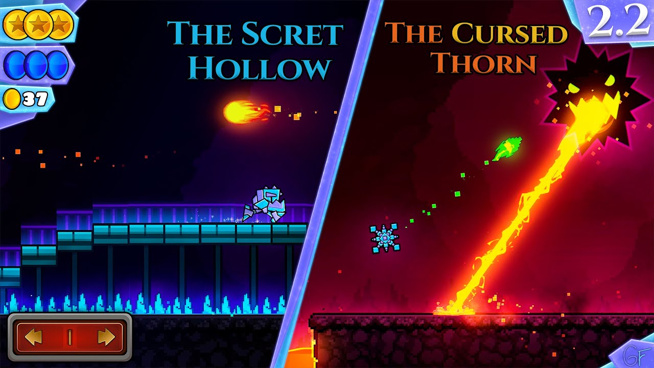 The Secret Hollow | 100% All Coins | Time: 269.85 | Level By RobTop | Geometry Dash 2.2