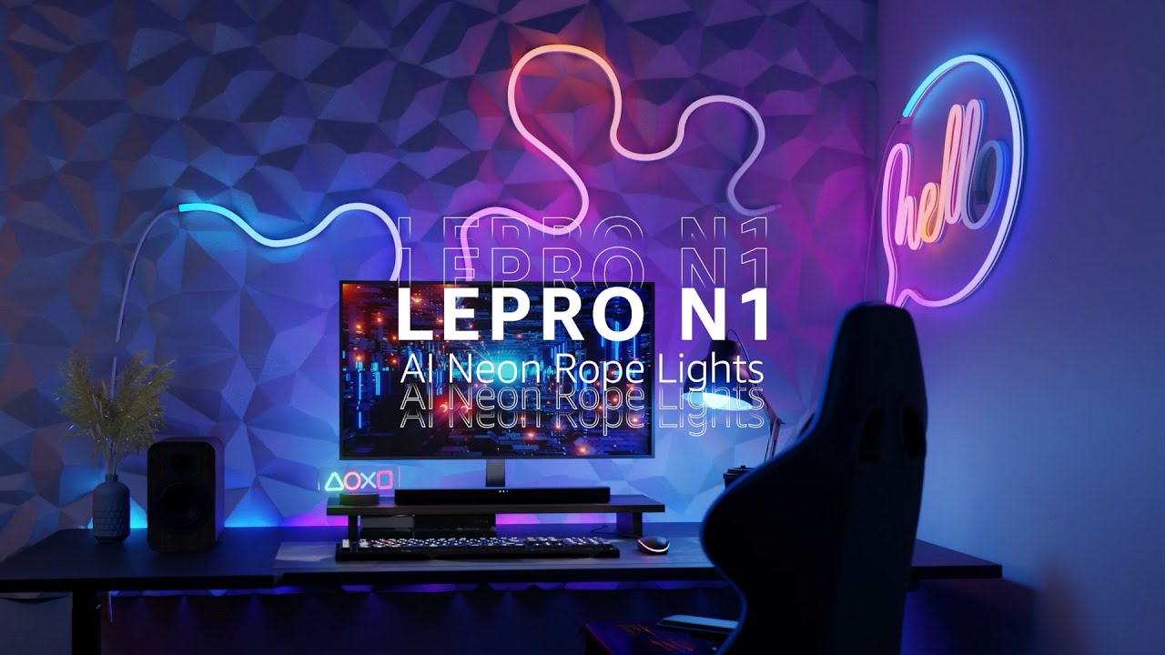 Lepro N1 Smart Neon LED Strip Lights, AI Generated Lighting