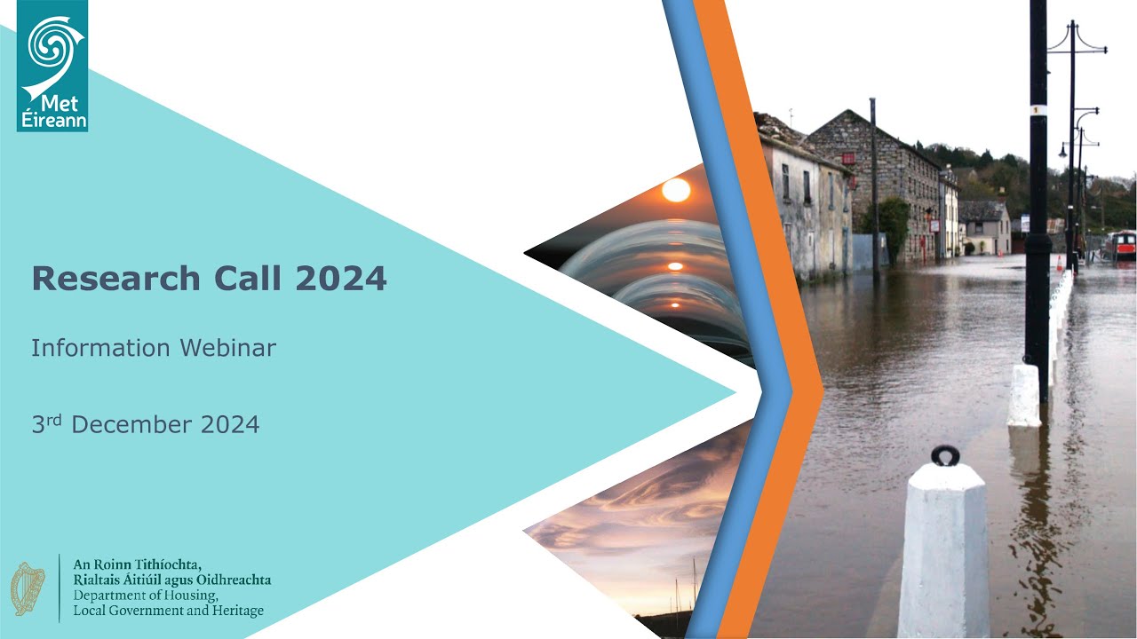 Met Éireann Research Call 2024 Webinar