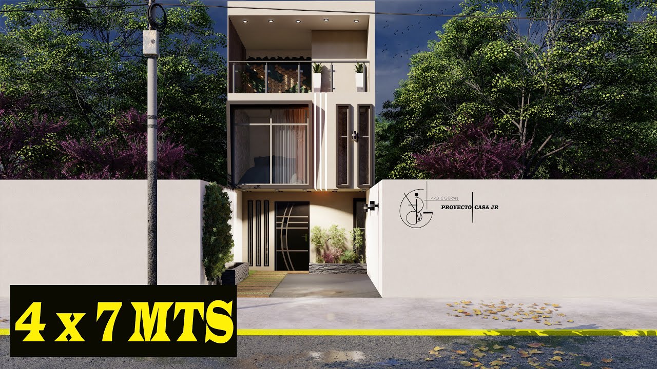 Casa pequeña de 4x7 metros | Planos de casas | loft